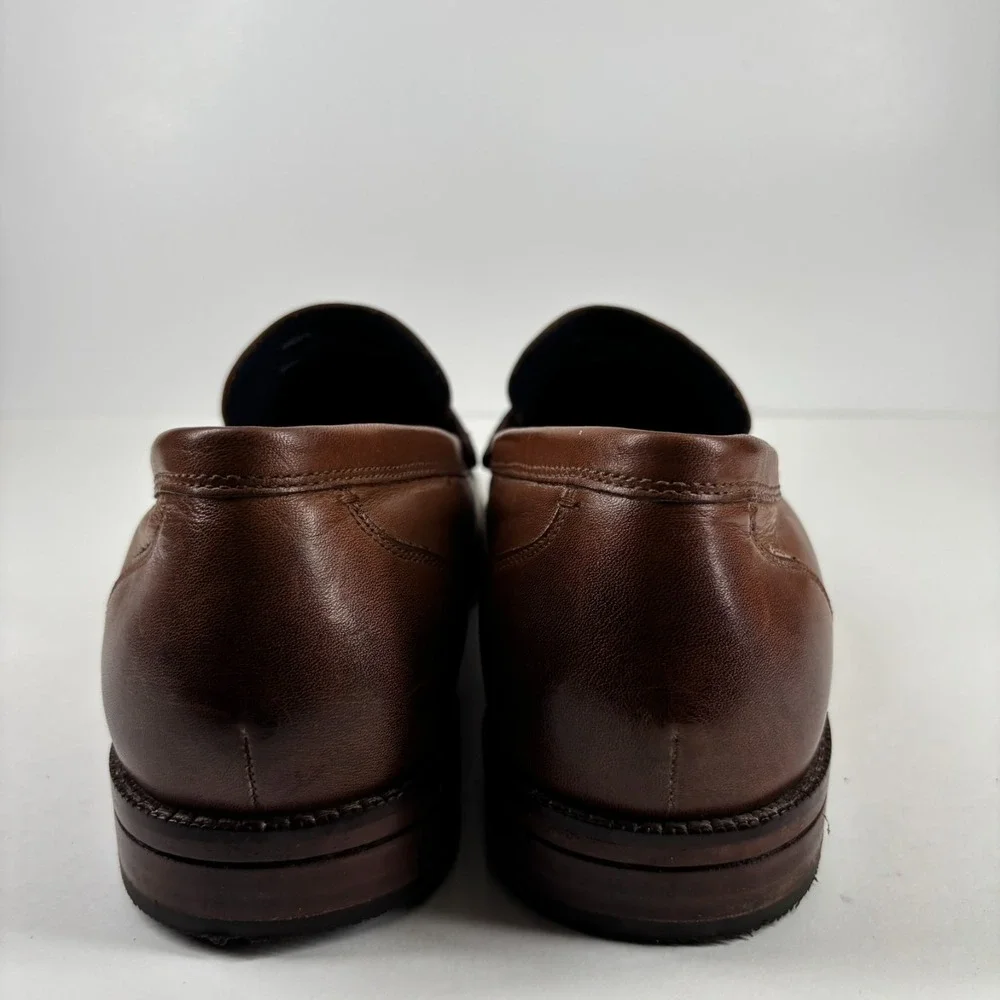 Cole‎ Haan Warner Grand Men's US 12M British Tan Leather Penny Loafers C29038